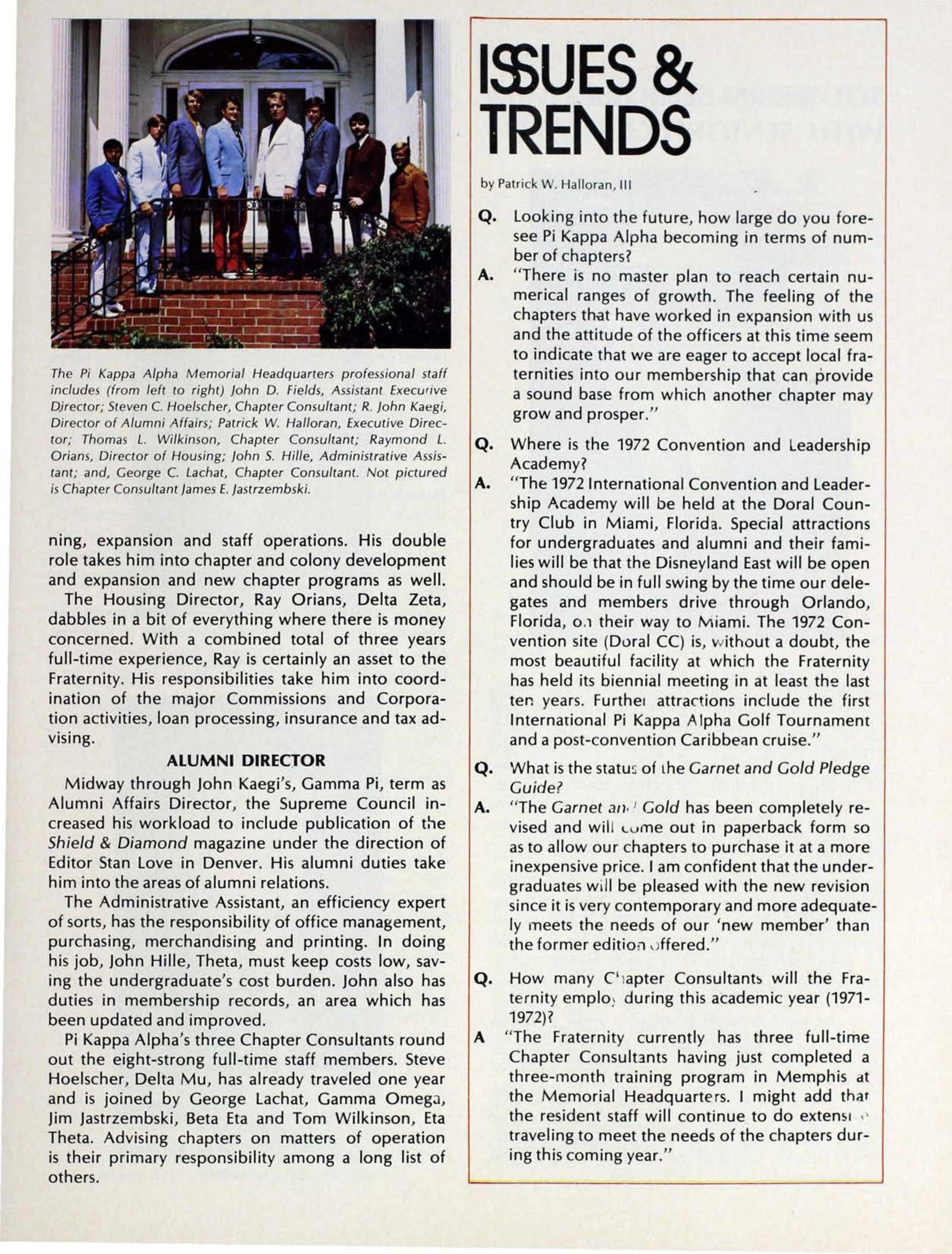 Issues And Trends, September 1971